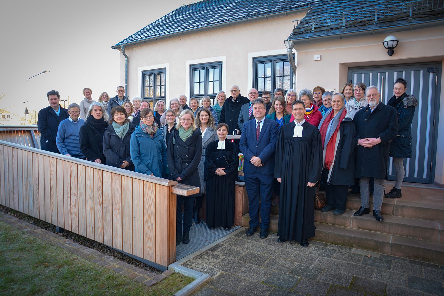 Segnungsgottesdienst für das Verkündigungsteam und den Kirchenvorstand zum Start als Gesamtkirchengemeinde der Mainperlen
